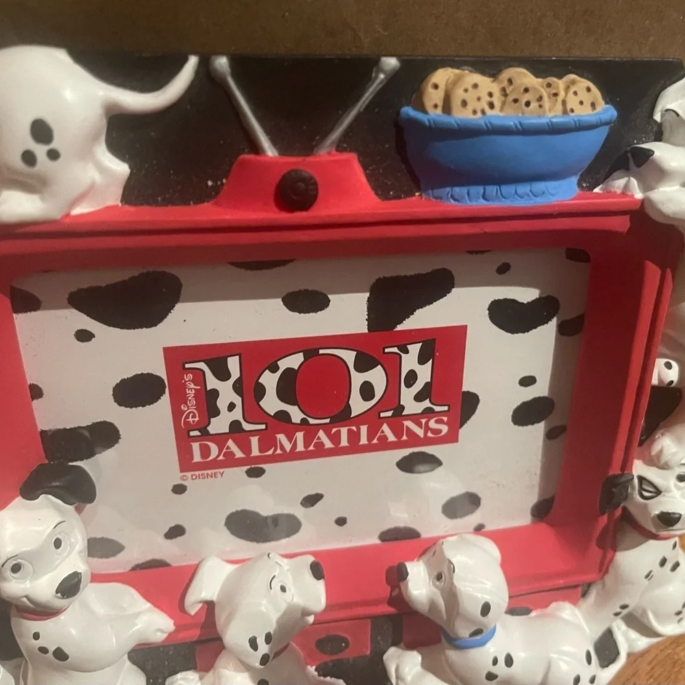 Disney 101 Dalmatians Red and Black Picture Frame - Vintage - 3D